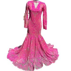 the Gorgeous Barbie Beaded cocktail dress small